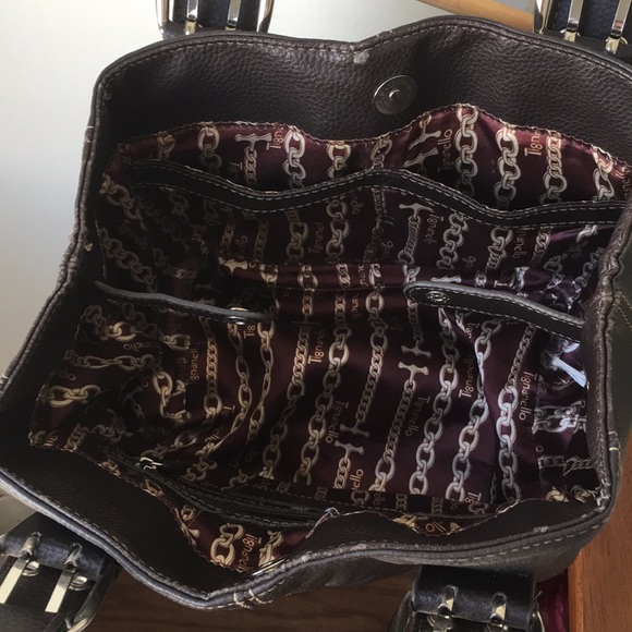 Tignanello Small Chocolate Brown Purse - Picture 3 of 6